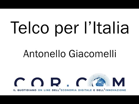 Antonello Giacomelli Telco per l&#039;Italia 2015